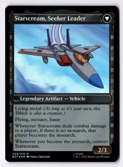 Starscream, Power Hungry NM* FOIL Transformers ENGLISH 005/015 mtg -UnltdCards - Image 2