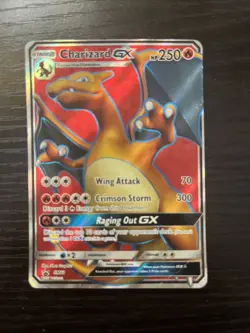 Charizard GX SM60 Black Star Promo 2017 Full Art Holo Rare Pokemon Card TCG MP. - Image 1