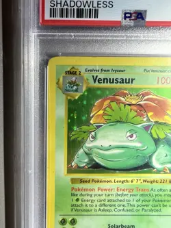Pokemon Venusaur Holo Rare PSA 5 Shadowless Unlimited Base Set 15/10 SUPER CLEAN - Image 3