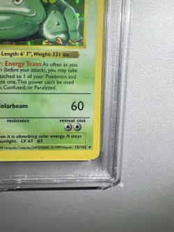 Pokemon Venusaur Holo Rare PSA 5 Shadowless Unlimited Base Set 15/10 SUPER CLEAN - Image 5
