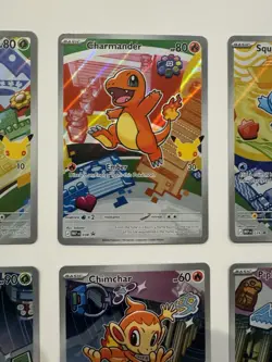 Complete Pokemon Series 1 First Partner Illustration Set Of 9 Cards NM Full Set - Image 3