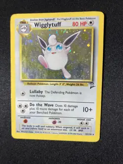 Pokemon TCG Wigglytuff Base Set 2 19/130 Holo Unlimited Holo Rare - Image 1
