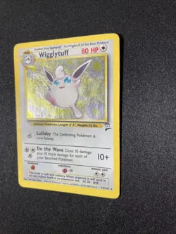 Pokemon TCG Wigglytuff Base Set 2 19/130 Holo Unlimited Holo Rare - Image 2