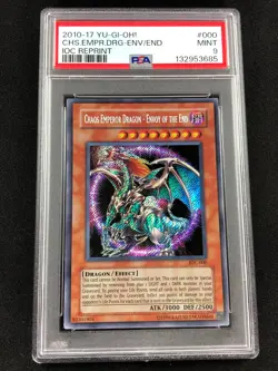 Yugioh 2010 Chaos Emperor Dragon Envoy Of The End IOC-000 PSA 9 Secret Rare!! - Image 1