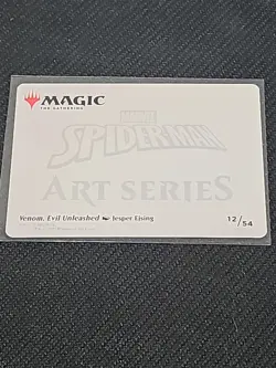 Venom, Evil Unleashed Art Card (Gold-Stamped Signature) Art Series: Marvel's... - Image 2