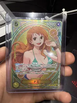 Bandai One Piece Card Game Nami Character Card Full Art SP Foil EB03-053 6000 P - Image 1