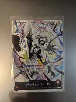One Piece Card Game Monkey.D.Luffy ST21-001 Alt Art Leader Card - Image 1