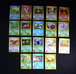 18x Vending Series Old back Vintage Glossy Pokemon Card Japanese - Squirtle etc. - Image 1