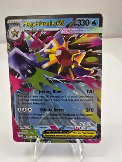 Pokemon Card TCG: Mega Starmie ex 021/088 Double Rare ME: Perfect Order Holo NM - Image 1
