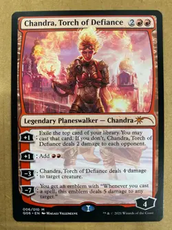 MTG 1x Chandra, Torch of Defiance # 6 Pioneer Challenger PROMO Magic the x1 NM - Image 1