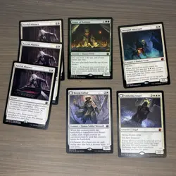 MTG Innistrad: Midnight Hunt Lot of 7 NM Brutal Angel Augur Fateful Intrepid MID - Image 1
