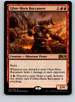 Magic the Gathering Glint-Horn Buccaneer Core Set 2020 MTG Free Shipping! - Image 1