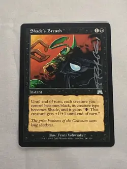 MTG Shade's Breath Artist Proof and Signature Signed Vohwinkel - Image 1