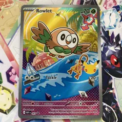 Pokemon TCG Rowlet MEP 043 30th Anniversary First Partner Illustration Rare NM - Image 1