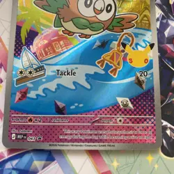 Pokemon TCG Rowlet MEP 043 30th Anniversary First Partner Illustration Rare NM - Image 2