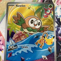 Pokemon TCG Rowlet MEP 043 30th Anniversary First Partner Illustration Rare NM - Image 3