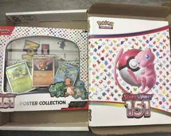 Pokemon 151 Starter Master Set With 151 Binder +Holo Energies + Poster Collectio - Image 1