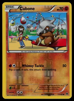 Cubone 77/162 Common BREAKthrough Pokemon Reverse Holo Lightly Played - Image 1