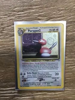 Vintage Pokemon TCG Neo Revelation Porygon2 12/64 Holo Rare Good Condition MP - Image 2