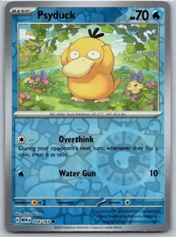 Psyduck 054/165 Common 151 Pokemon Reverse Holo Near Mint - Image 1