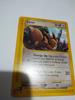 Mint/Nm Pokemon Eevee Aquapolis 75/147 e-Reader Non-Holo - Image 2