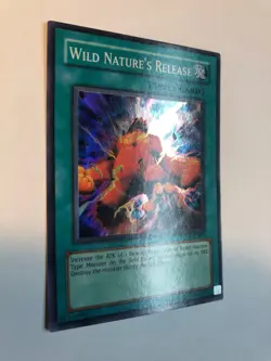 Yugioh Wild Nature's Release IOC-033 Unlimited Edition Super Rare Holo NM - Image 2