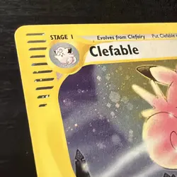 Clefable Expedition Base Set Holo Rare 7/165 2002 Pokemon Card MP - Image 2