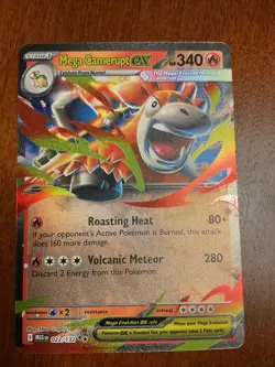 Mega Camerupt EX 022/132 Mega Evolution Double Rare Pokemon TCG Card - Image 1