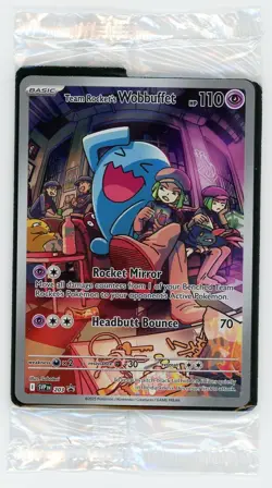 Team Rocket's Wobbuffet Sealed Black Star Promo Destined Rivals #203 Pokemon - Image 1