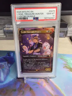 2025 MTG FINAL FANTASY COMMANDER CHOCOBO TRACK LOCKE, TREASURE HUNTER PSA 10 - Image 1