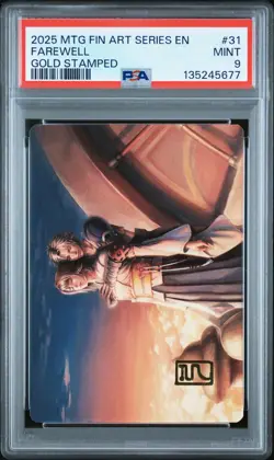2025 Magic The Gathering Final Fantasy Art Series #31 Farewell PSA9 - Image 1