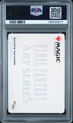 2025 Magic The Gathering Final Fantasy Art Series #31 Farewell PSA9 - Image 2