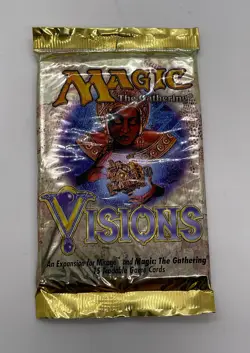 MTG Magic The Gathering Visions Booster Pack *Sealed* WotC 1997 English - Image 1