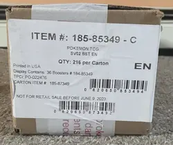 pokemon paldea evolved Booster 6- Box Factory Sealed Case.(Double Boxed Shipped) - Image 1