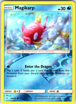 Magikarp 29/181 Common Team Up Pokemon Reverse Holo Near Mint - Image 1