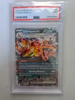 2023 Pokemon SV Obsidian Flames Charizard ex 125/197 PSA 9 - Image 1