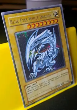 Yu-Gi-Oh! Blue-Eyes White Dragon DDS-001 Secret Rare UNLIMITED EDITION *HP* - Image 2