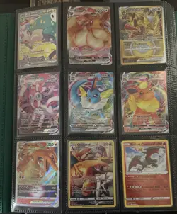 Curated Pokemon Binder Collection 360 Cards Gold TG GG Full Art VMAX VSTAR ex - Image 1