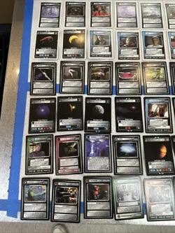 Star Trek CCG 65-Card Rare Lot Lightly-Played (see photo and description) - Image 2