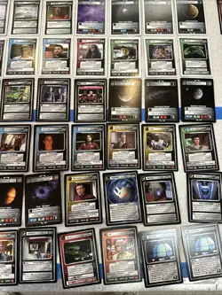 Star Trek CCG 65-Card Rare Lot Lightly-Played (see photo and description) - Image 3