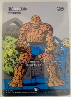 MTG Marvel Universe Eternal-Legal - Grimm Fate - Beast Within (Borderless) - Image 1