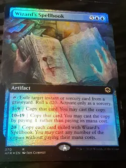 Wizard's Spellbook Extended Art FOIL , Adventures , NM, MTG, FREE SHIPPING - Image 2