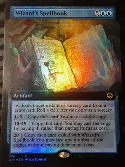 Wizard's Spellbook Extended Art FOIL , Adventures , NM, MTG, FREE SHIPPING - Image 3