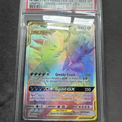 2019 Pokemon Sun & Moon Unified Minds, Sableye/Tyranitar GX Full-Art #245 PSA 10 - Image 2
