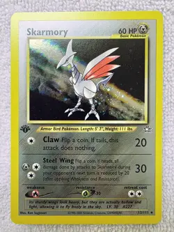 FIRST EDITION SKARMORY NEO GENESIS #13 1st Edition Holo Rare 2000 Pokemon NM+ - Image 1