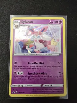 Sylveon SWSH211 Sword & Shield: Black Star Promo Card Cosmos Holo NM #SWSH211 - Image 1