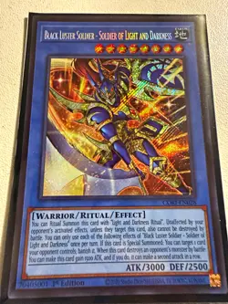 Konami Yu-Gi-Oh! Black Luster Soldier Light/Darkness CORI-EN028 1st Ed Near Mint - Image 1