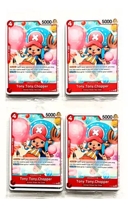 4 x Sealed 2026 One Piece ENGLISH Tony Tony Chopper P-101 P Standard Battle Pack - Image 1