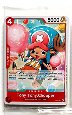 4 x Sealed 2026 One Piece ENGLISH Tony Tony Chopper P-101 P Standard Battle Pack - Image 2