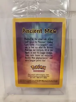 Pokemon Ancient Mew Holofoil Promo Card Unopened - Image 3